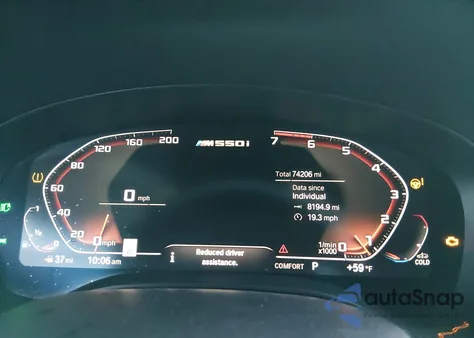 2020 BMW M550I xDrive z USA, uszkodzony, nr VIN WBAJS7C02LBN96639